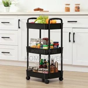 Mobile Trolley Organizer and Storage Rack
