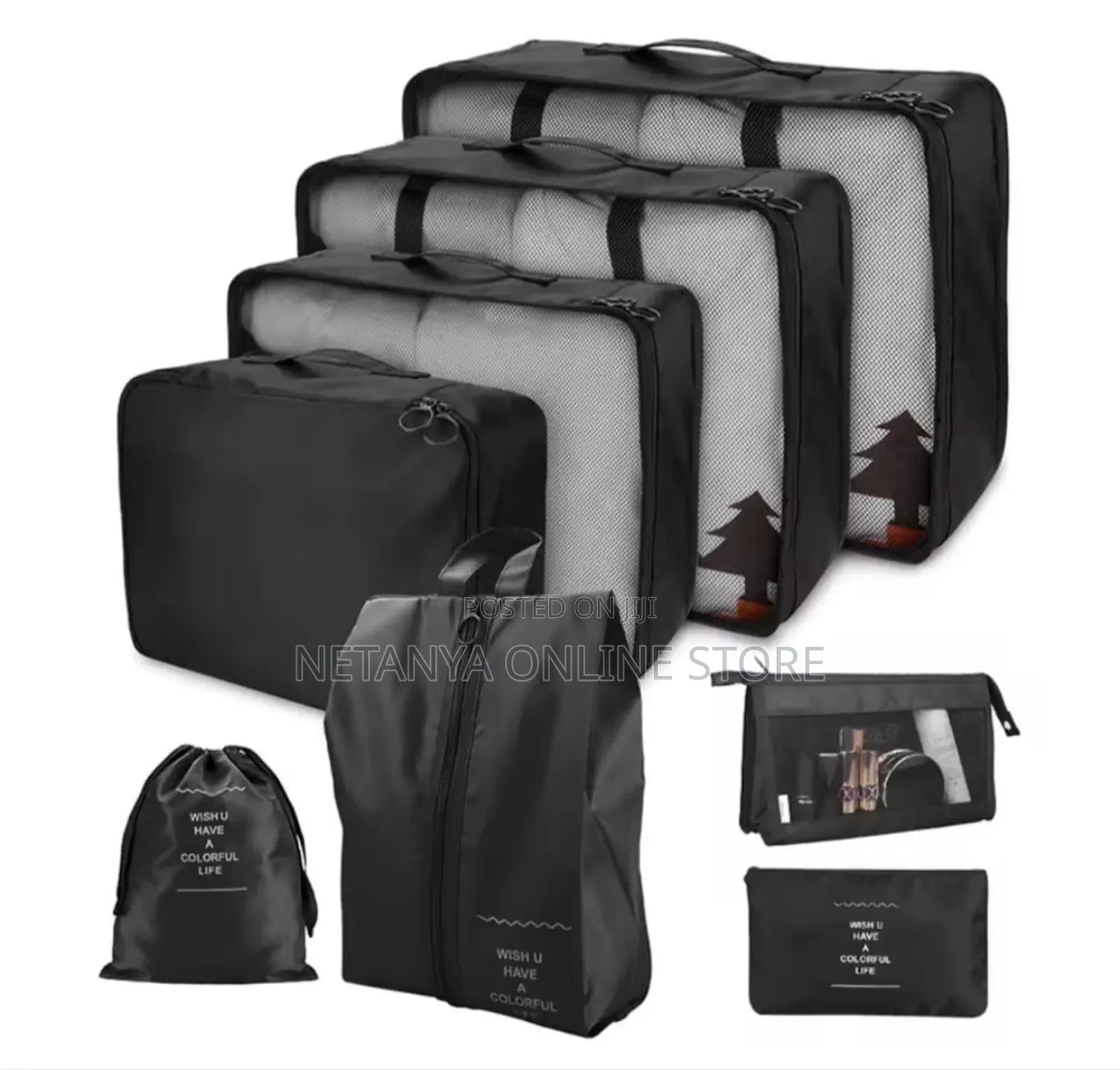 8pcs Traveling Essential Bag Set