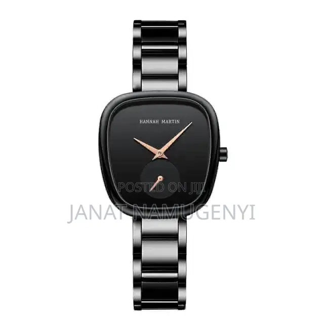 Plain Black Hannah Martin Watch