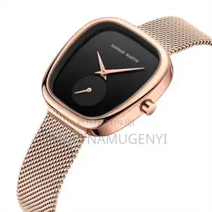 Hm Hannah Martin Golden Watch With Black Display