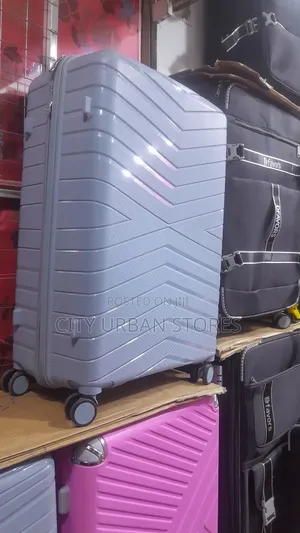 Light Blue Rubber Suitcase