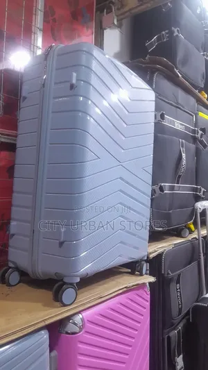 Light Blue Rubber Suitcase