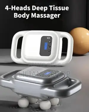 4 Head Massager, Deep Tissue Massage Gun