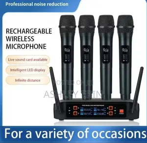 4 Piece Wireless Vocal Microphone Set