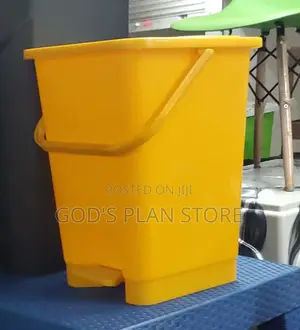 Yellow 20litres Plastic Dust Bins