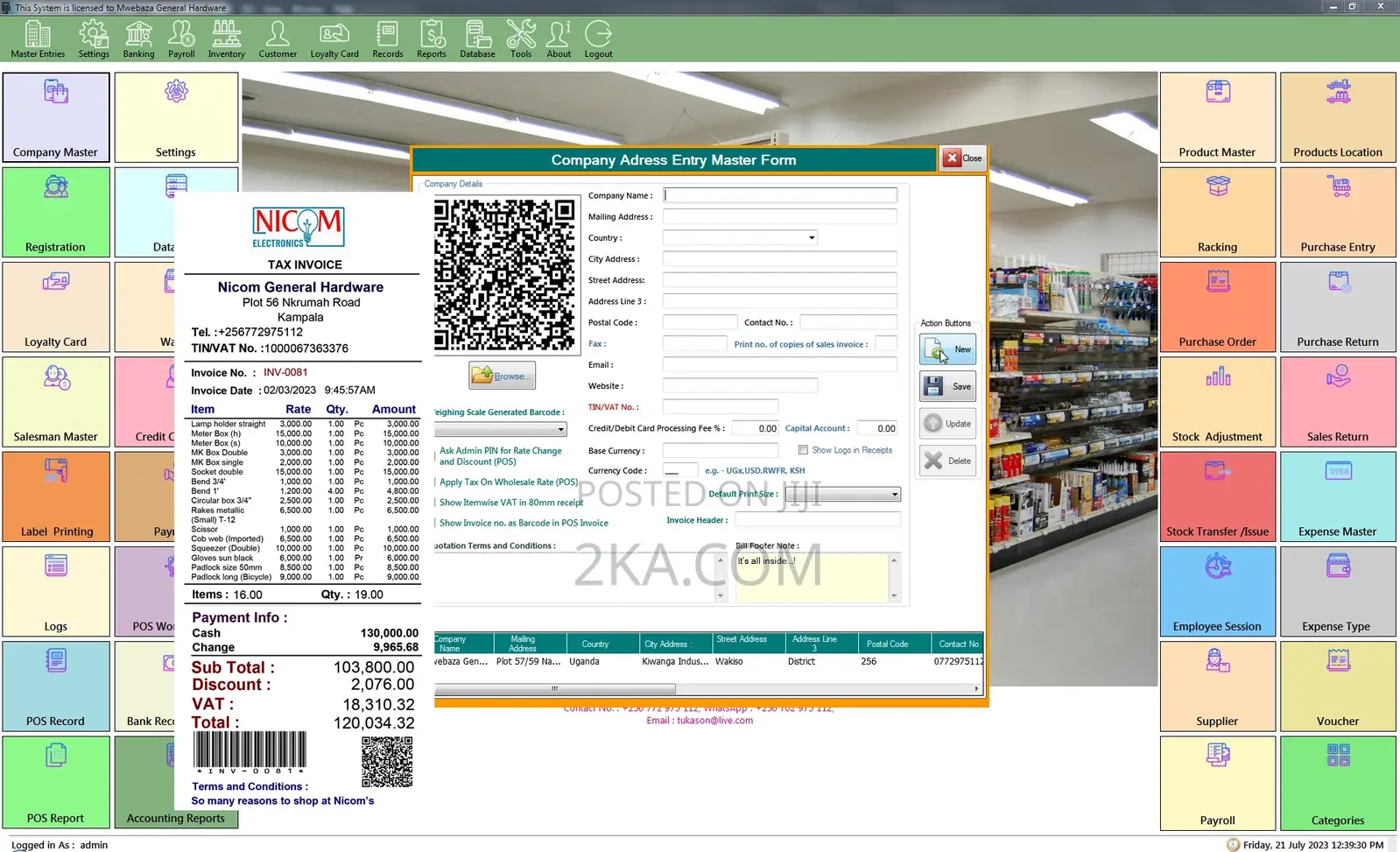 2ka.Com Merchant Master Pos