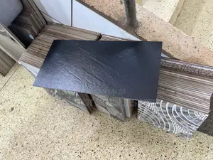 Black Grooved Non Sticky Tiles
