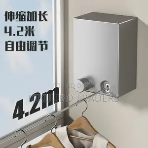 4.2m Retractable Clothes Line Heavy Duty Wall Mounted