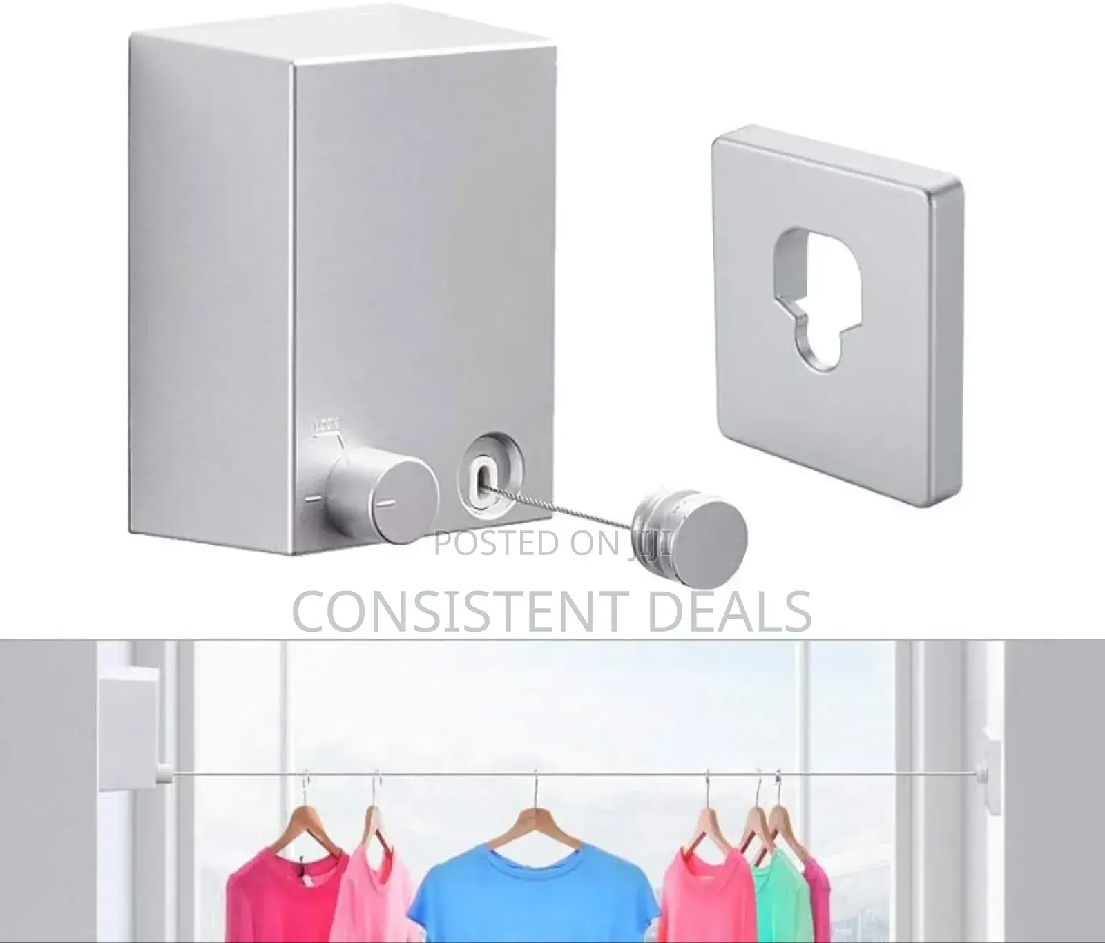 Retractable Indoor Wall Mount 4.2m Clothesline