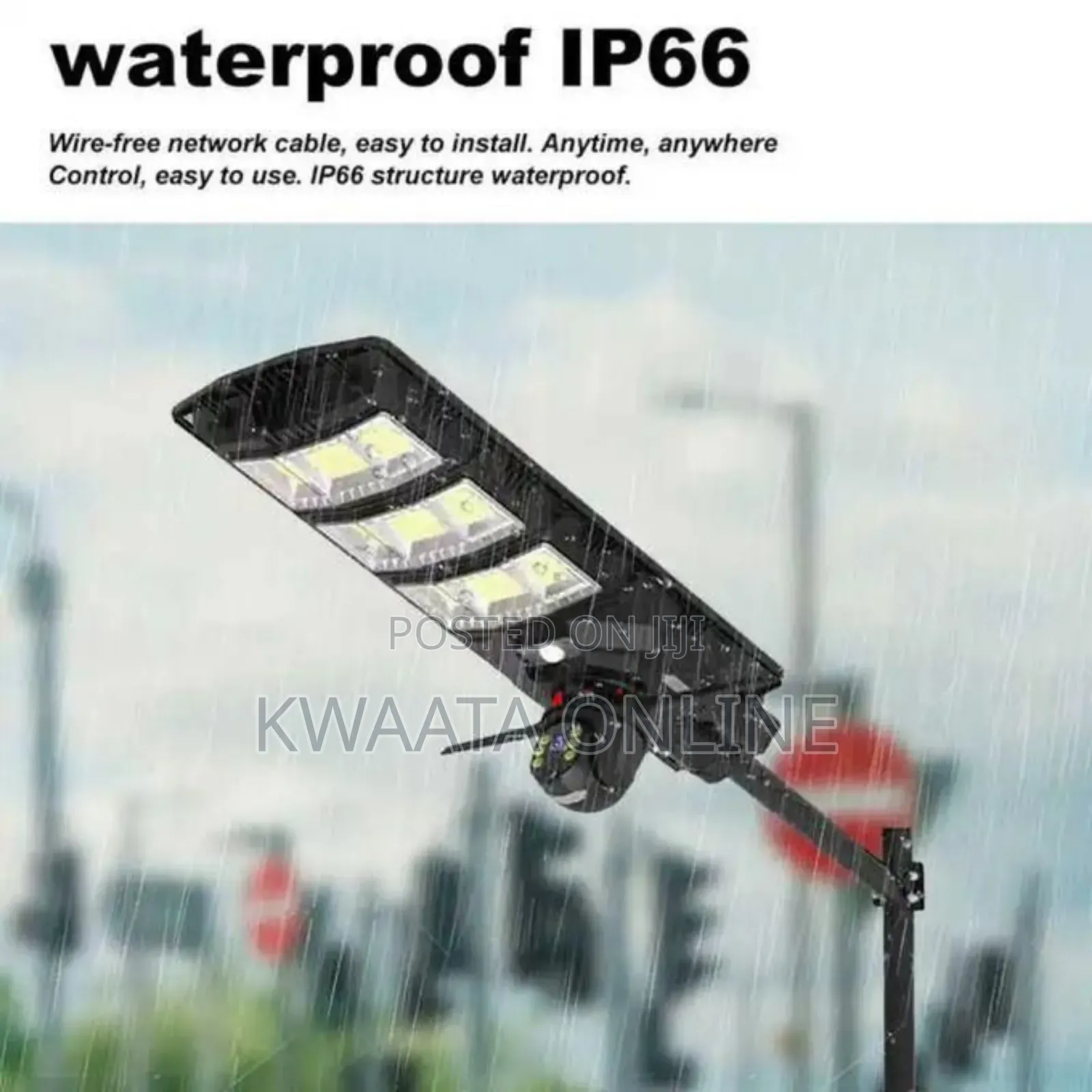 2 In1 Ai Wi-Fi Solar Camera +Street Solar Floodlight- 450w