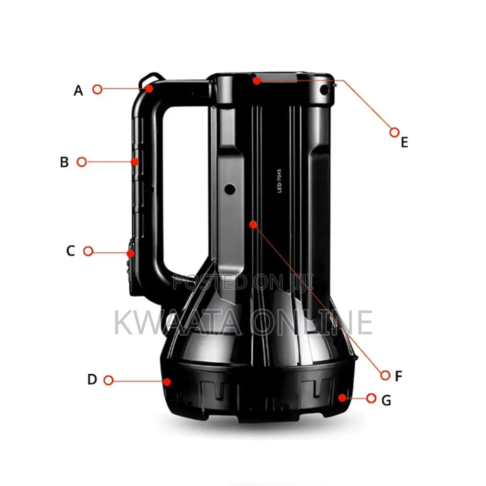 El-7045b Rechargeable High Brightness Led Torch Light