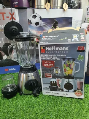 Hoffmans Hard Glass Jar Juice Extractor Blender