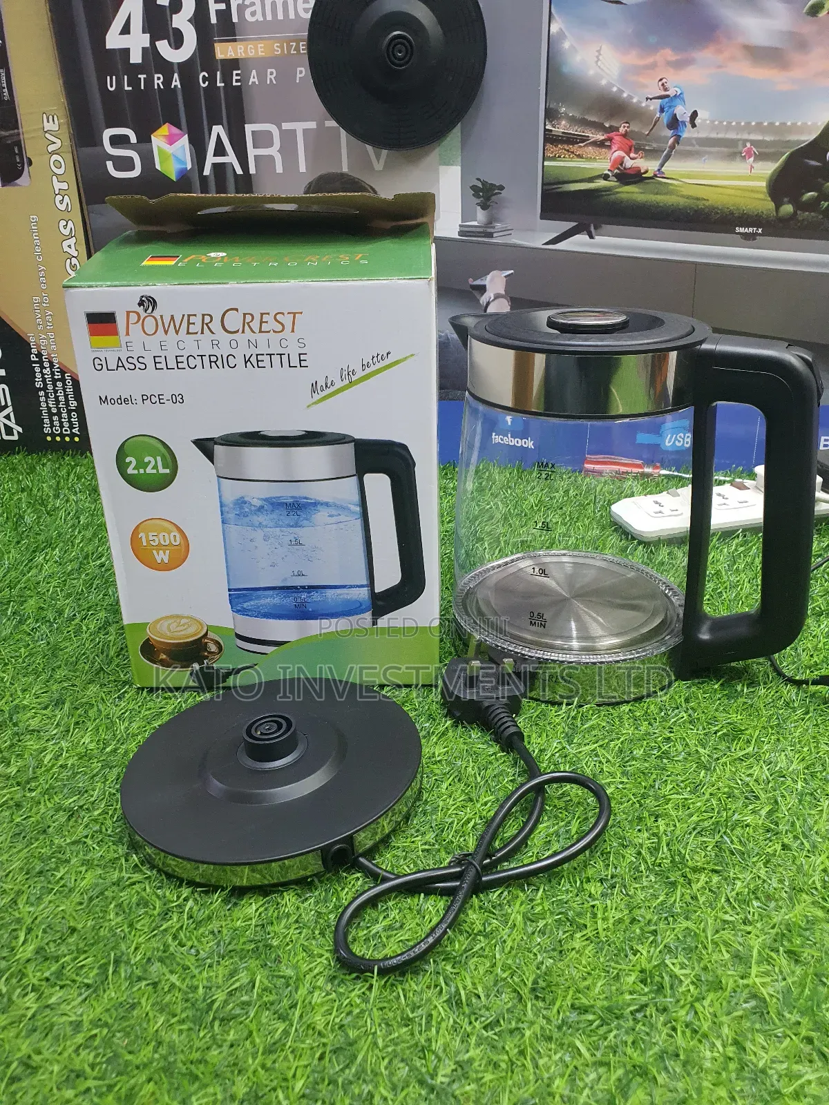 2.2l Powercrest Glass Paco/Kettle