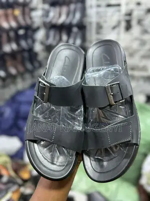 Black Clark’S Open Shoes