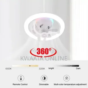 2in1 Rotating Ceiling Fan Light Lamp Remote Control Led Fan
