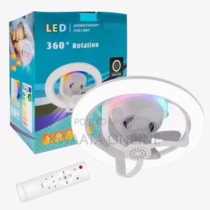 2in1 Rotating Ceiling Fan Light Lamp Remote Control Led Fan