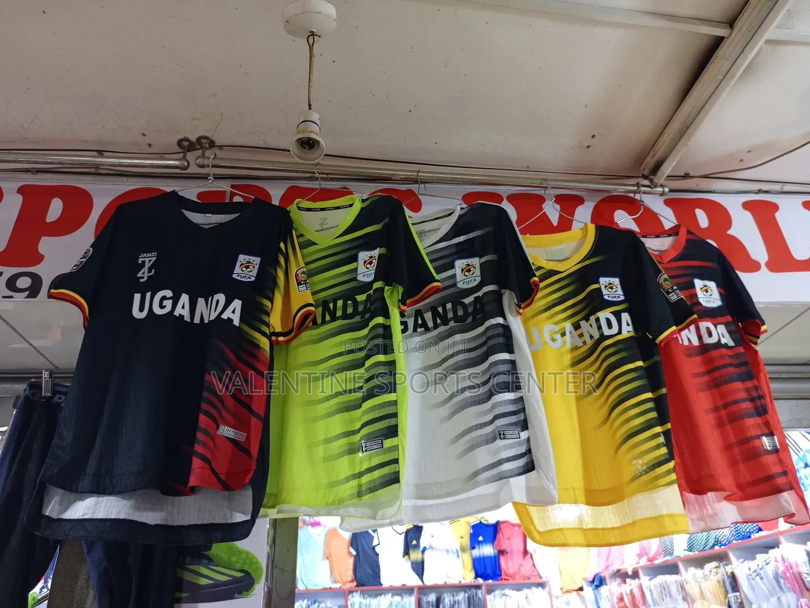 Face Visit Uganda Crane Jersey Original Material All Colors