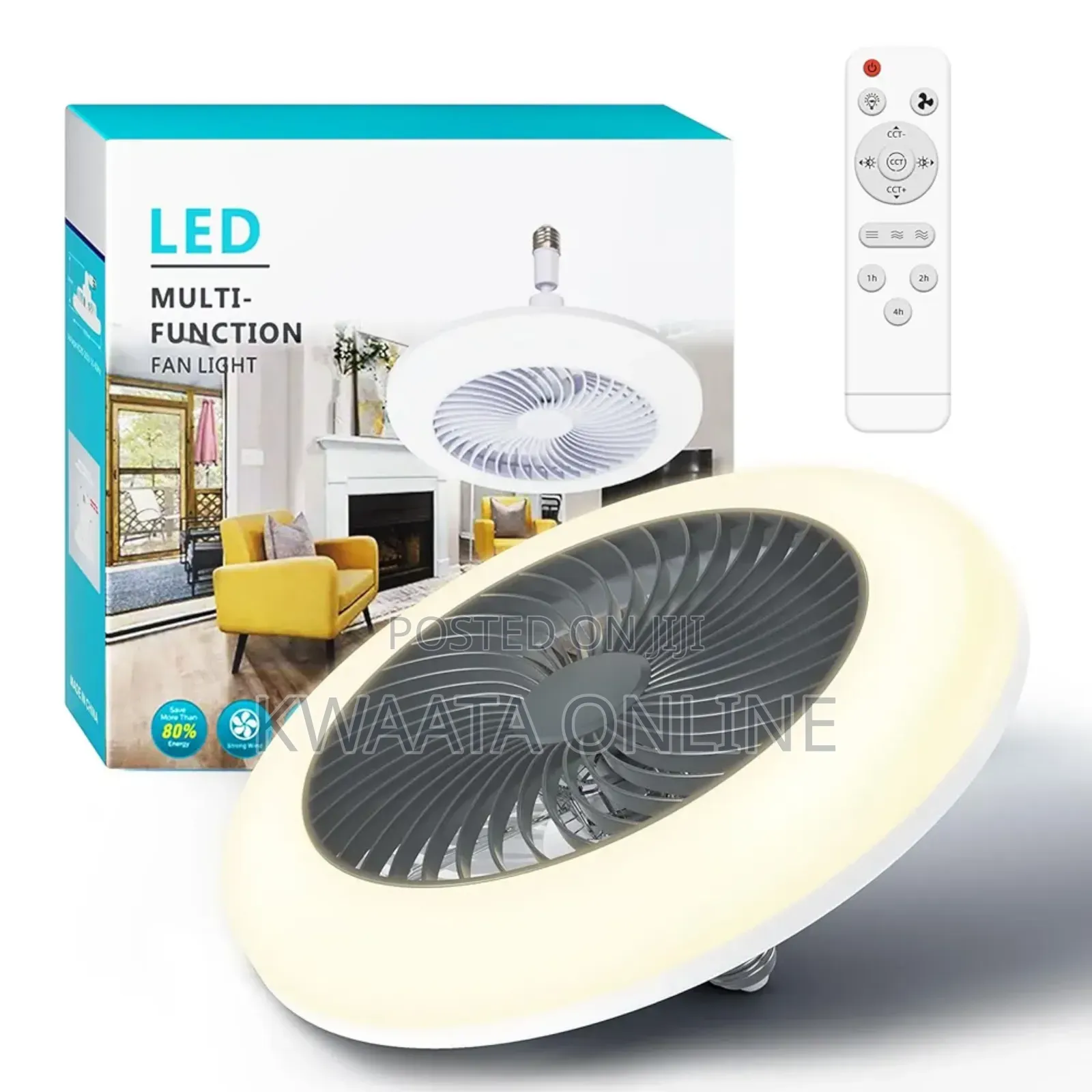 2in1 Ceiling Fan and Light E27 30w Fan With Remote Control
