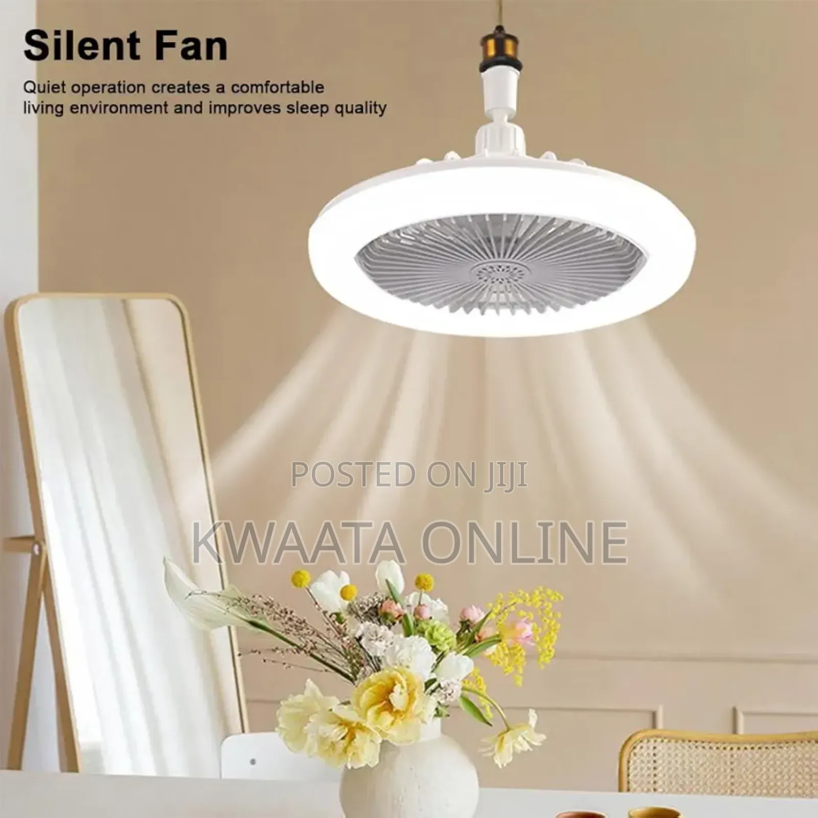 2in1 Ceiling Fan and Light E27 30w Fan With Remote Control