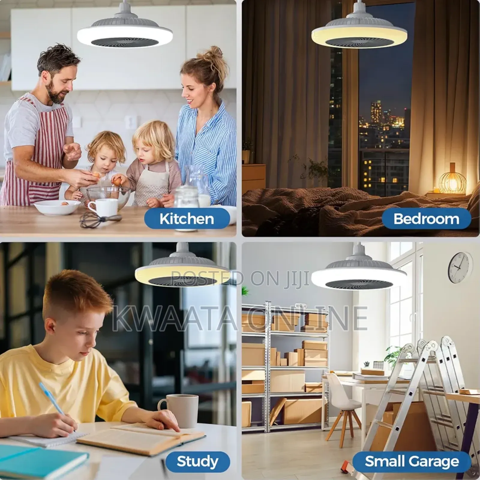 2in1 Ceiling Fan and Light E27 30w Fan With Remote Control