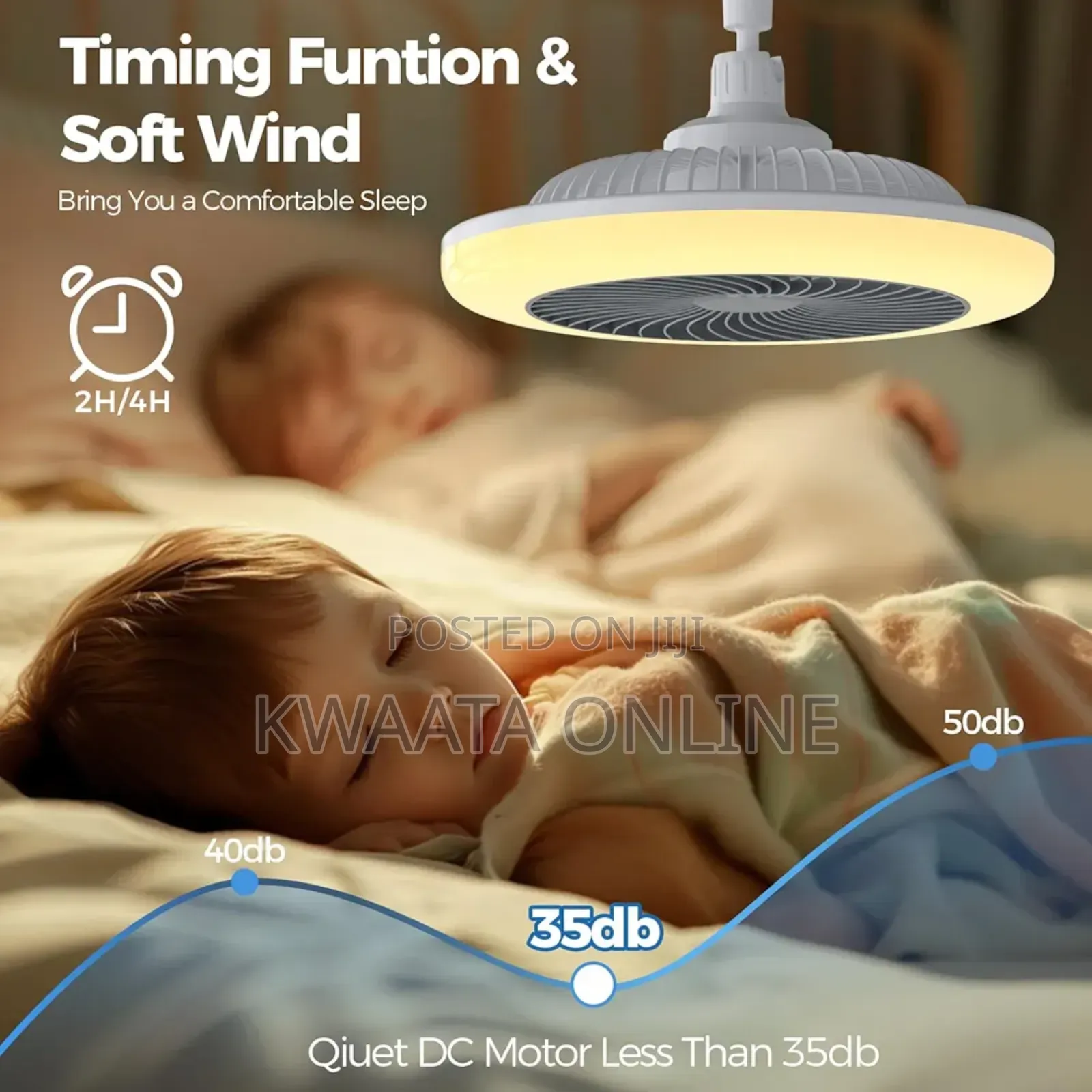 2in1 Ceiling Fan and Light E27 30w Fan With Remote Control