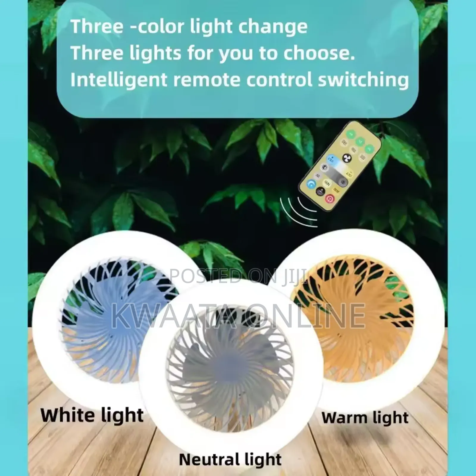 2in1 Ceiling Fan and Light E27 30w Fan With Remote Control