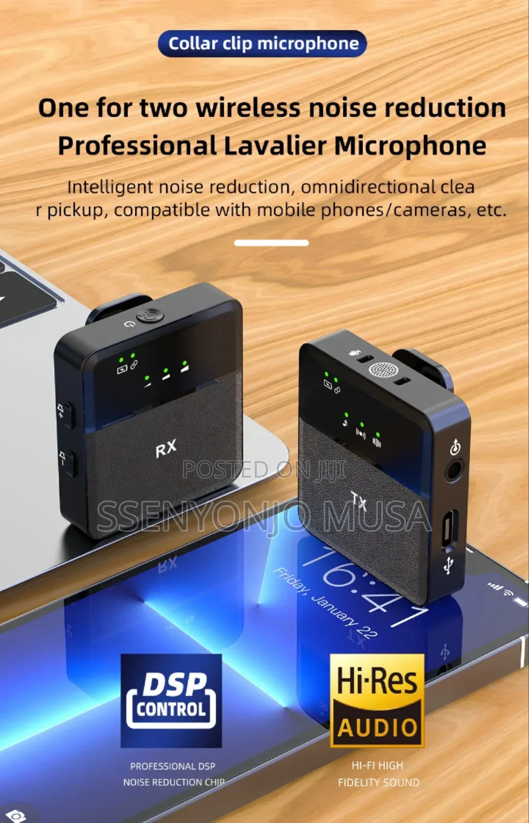 Sx31 Wireless Microphone - 3-in-1 Multi-Functional Mic