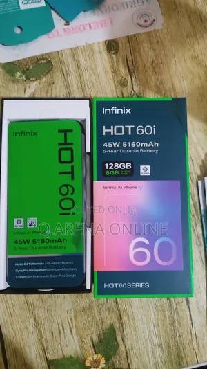 New Infinix Hot 60i 128 GB Black
