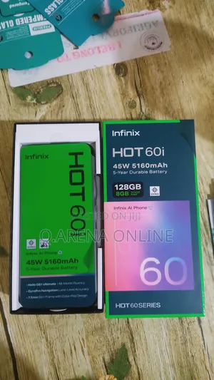 New Infinix Hot 60i 128 GB Black