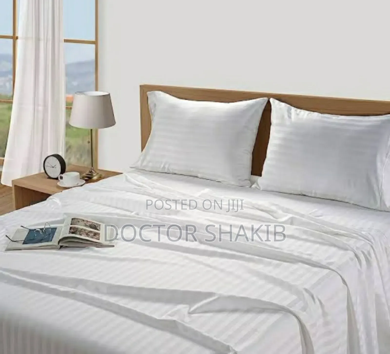 Silk Bedsheet 4pcs 2bedsheets and 2 Pillow Cases 5x6 and 6x6