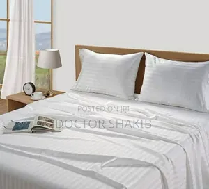 Silk Bedsheet 4pcs 2bedsheets and 2 Pillow Cases 5x6 and 6x6