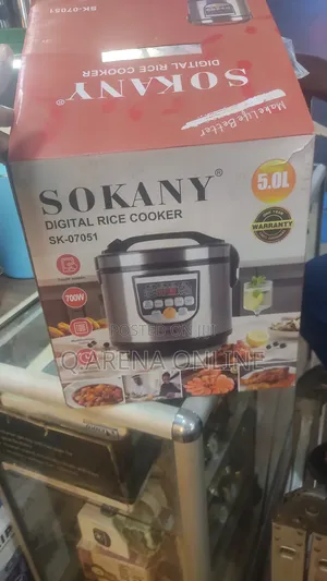 Rice Cooker 5 Litres Sokany Warranty Available