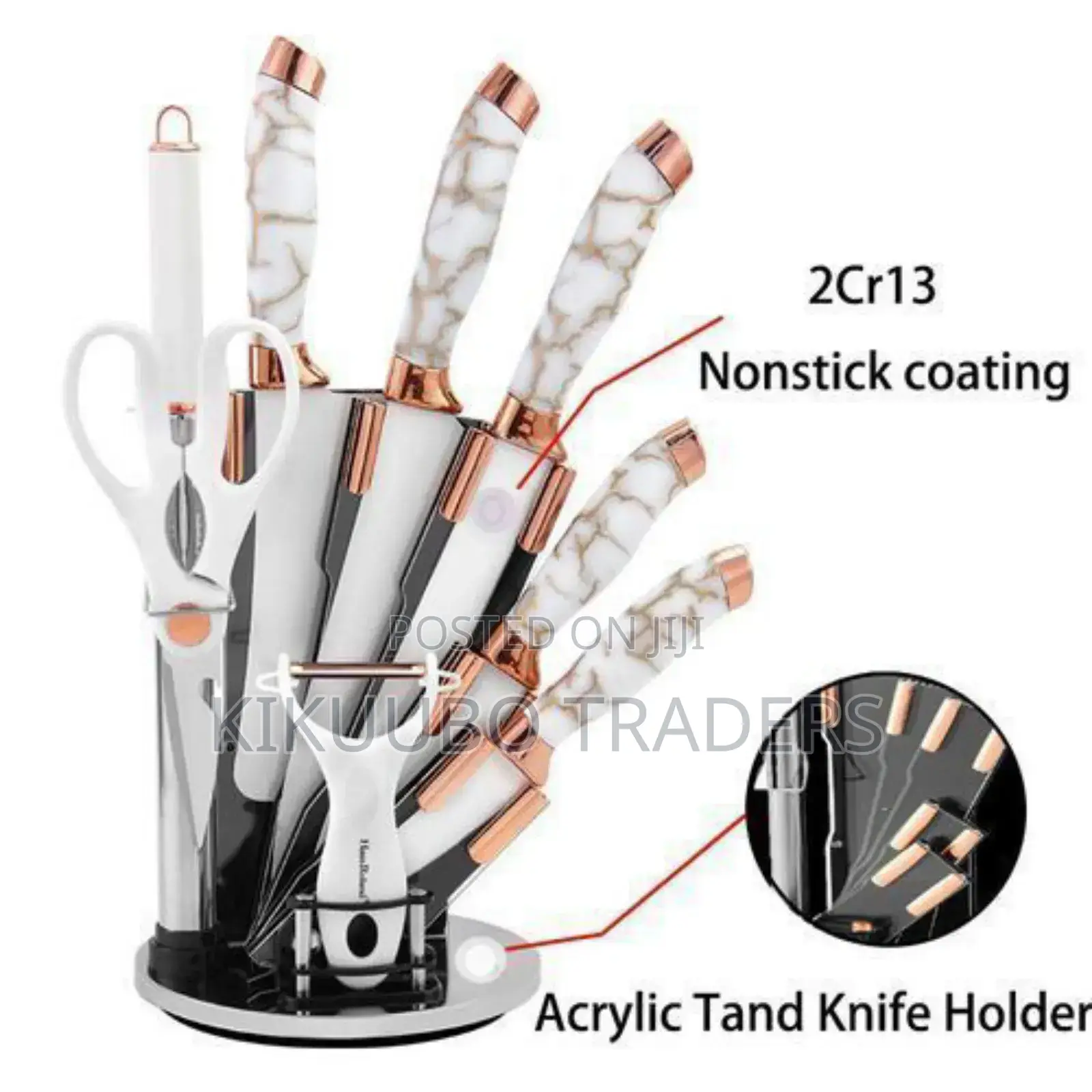 Marble Kitchen Knife Set