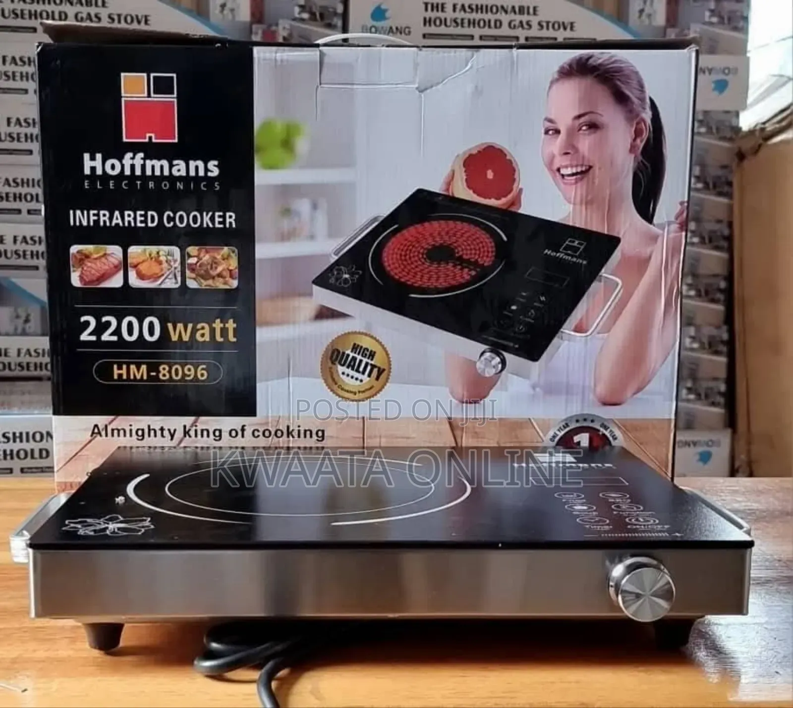 Hoffmans Single Burner Infared Cooker Hm-8098