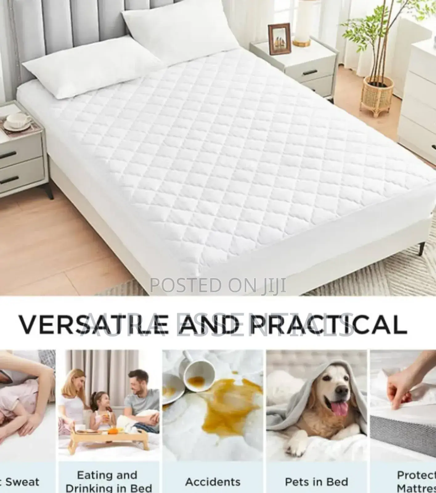 New Waterproof Mattress Protector-Mult Colour
