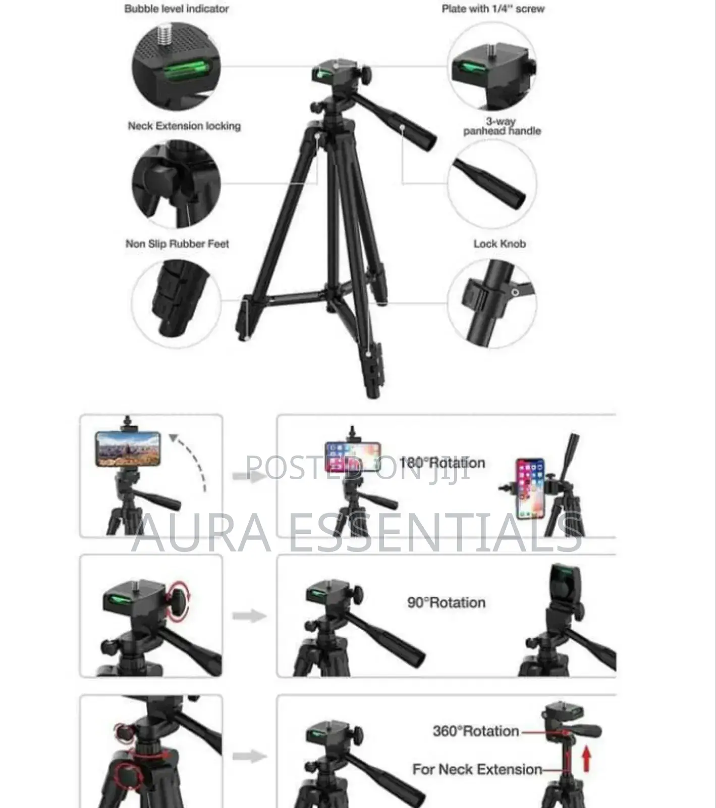 Yunfeng-3388 Professional Foldable Heavy Duty Tripod