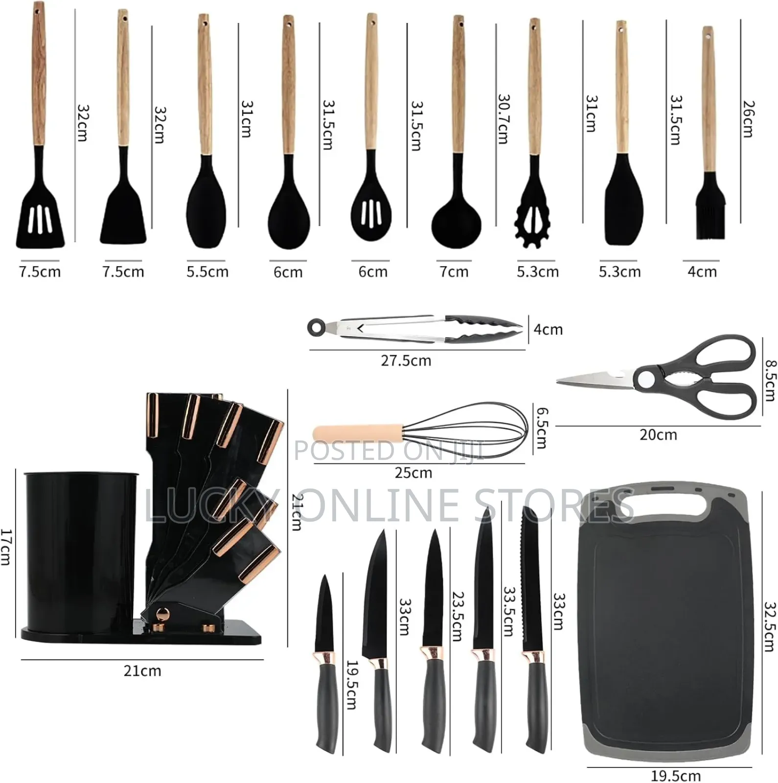 19pcs Kitchen Utensils Set