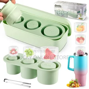 Silicone Ice Cube Tray With Lid