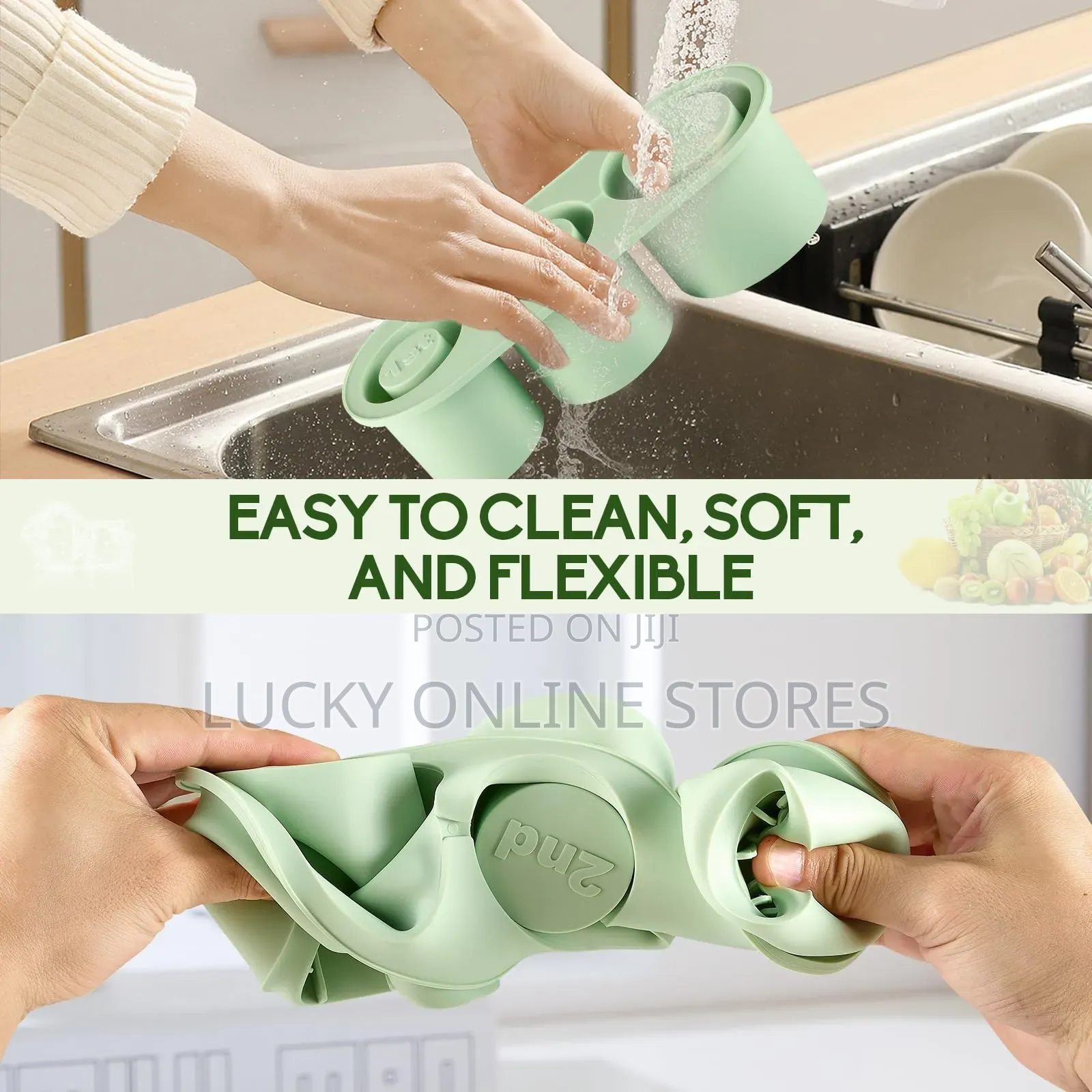Silicone Ice Cube Tray With Lid