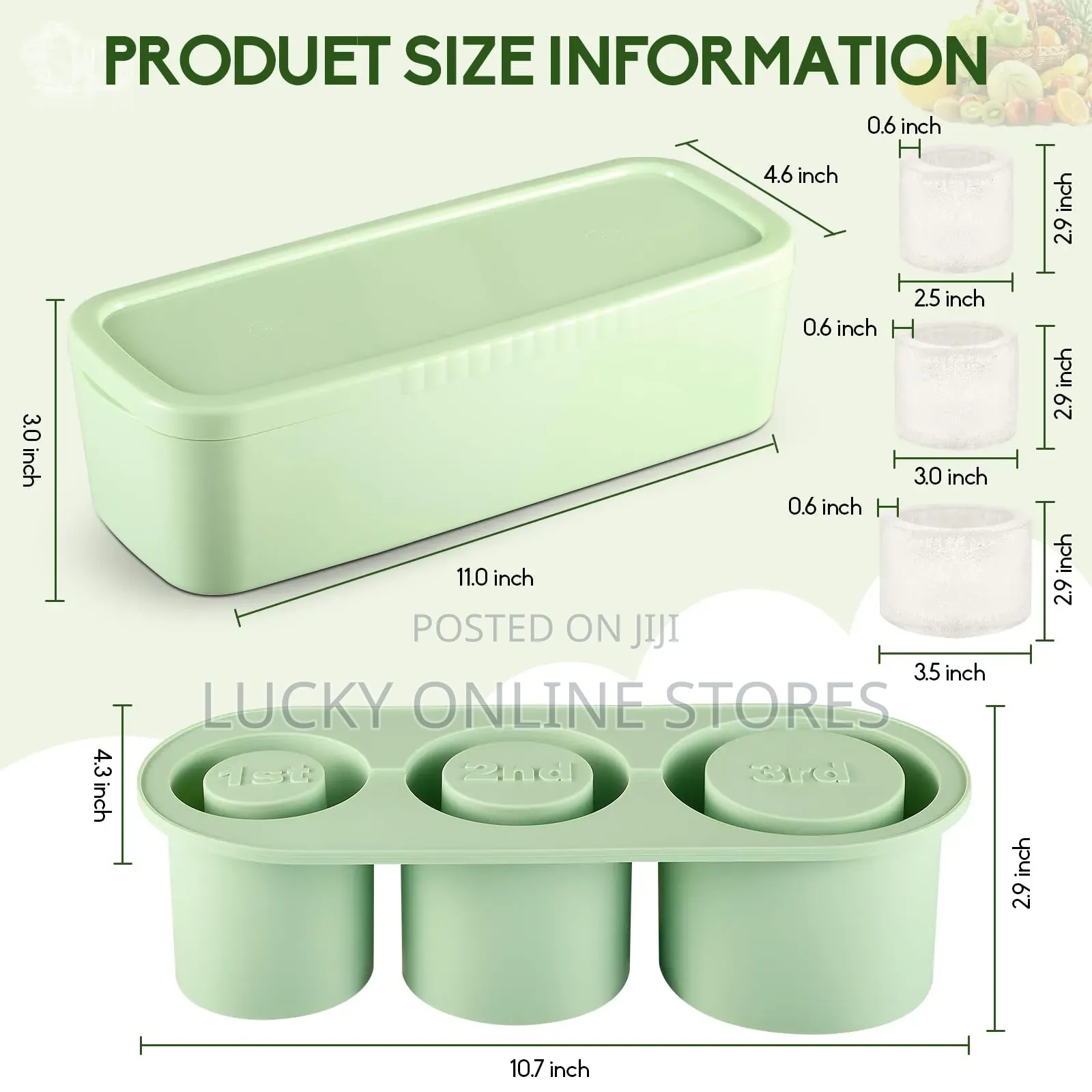 Silicone Ice Cube Tray With Lid