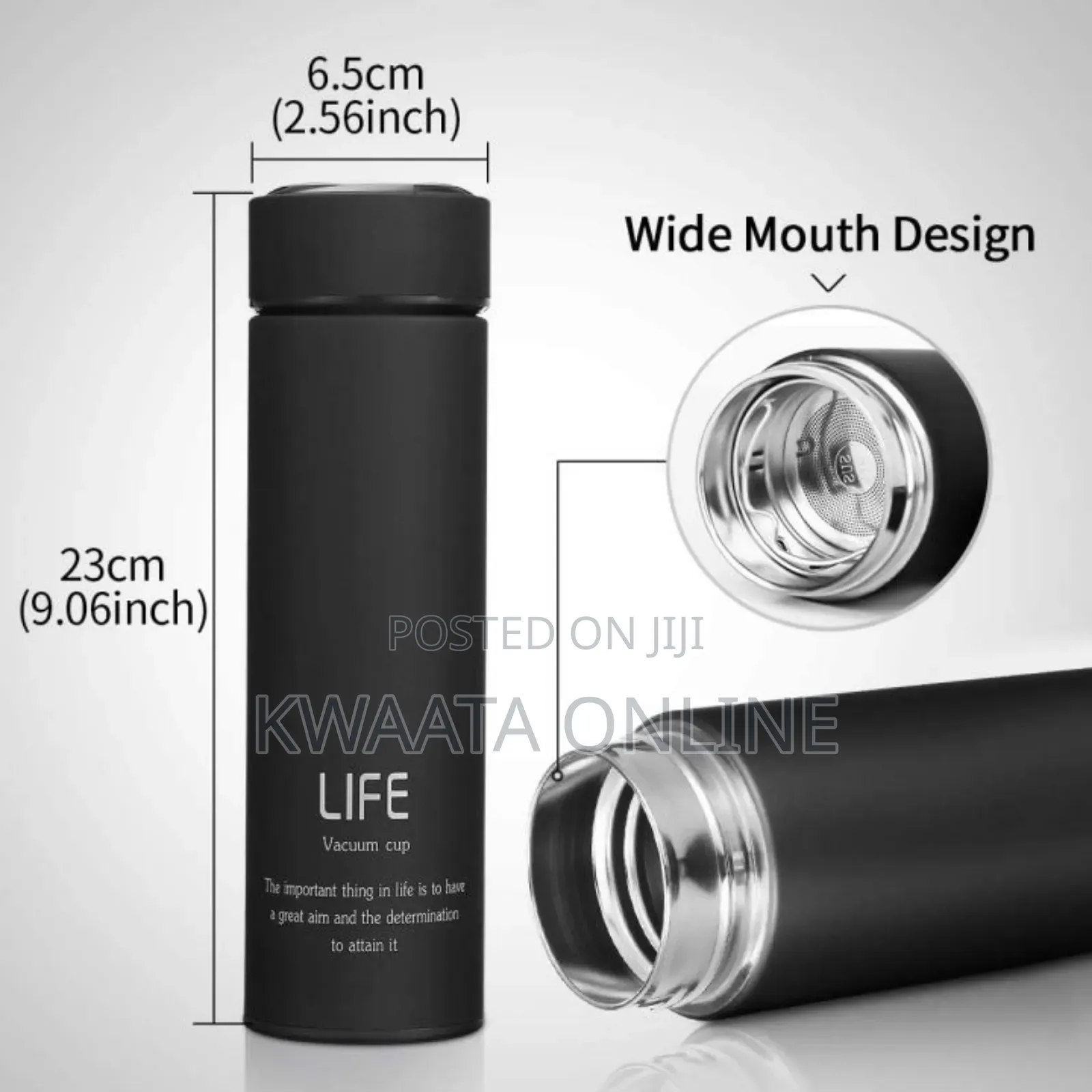 500ml Stainless Steel Thermal Water Bottle Vacuum Flask Cup