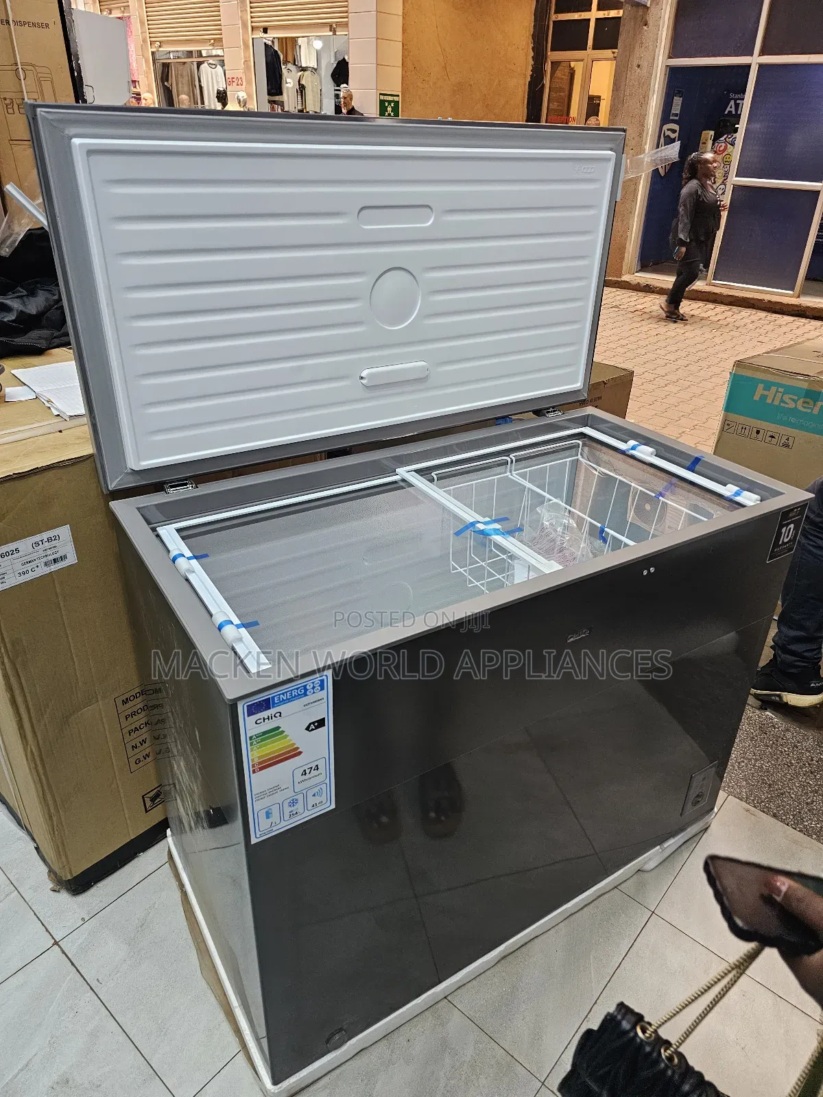 Chiq 330l Chest Freezer Gray (3yrs Wrty)