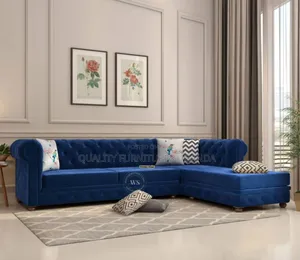 Indigo Blue Chesterfield Sofa Bed