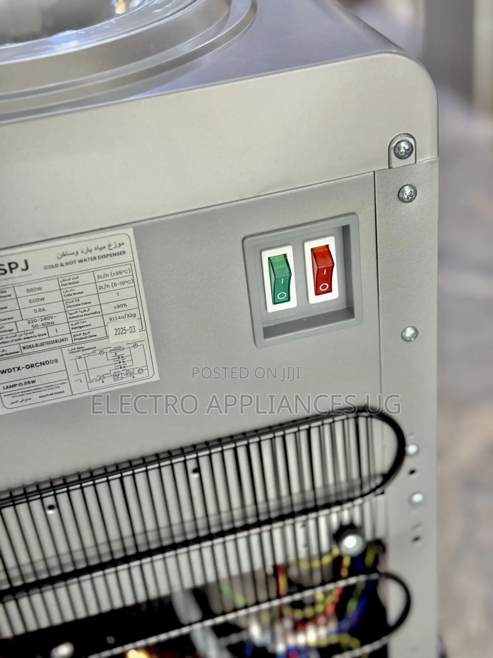 SPJ Hot Cold Water Dispenserwith a Storage Cabinet.