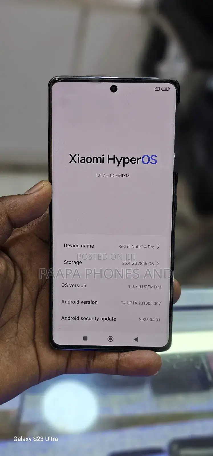 Xiaomi Redmi Note 14 Pro 256 GB Black