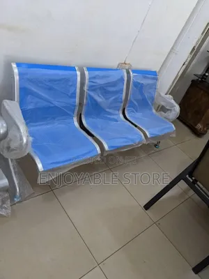 Blue Waiting Chair 3 Seater Waiting Chair Office Home/Clinic