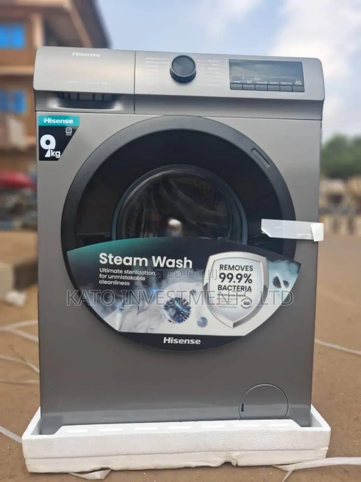 9kg Hisense Gray Washing Machine