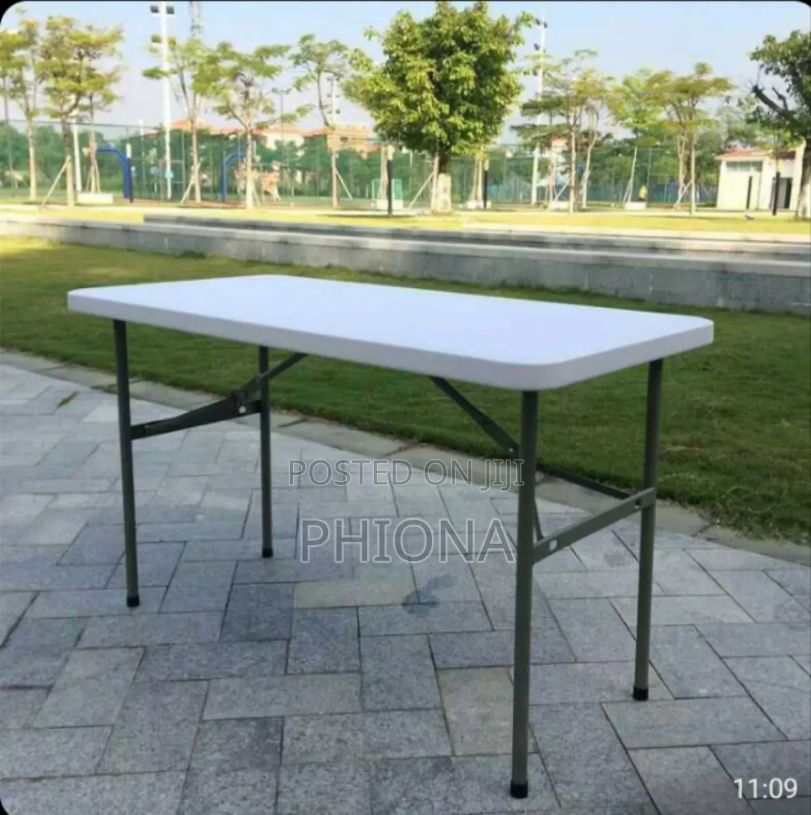 White Long Serving Dining Table 180cm