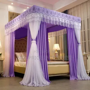 Luxurious 4stand Mosquito Net With Curtain 5x6/6x6