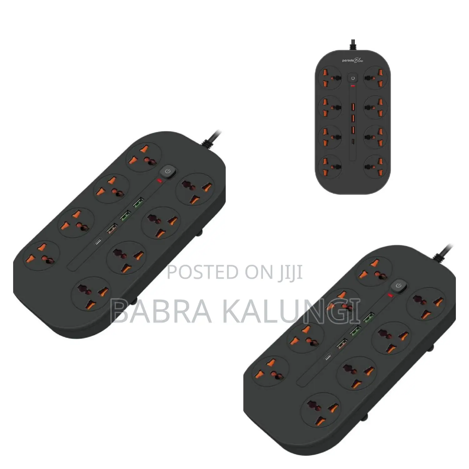 Porodo Blue 8 Ac Power Strip